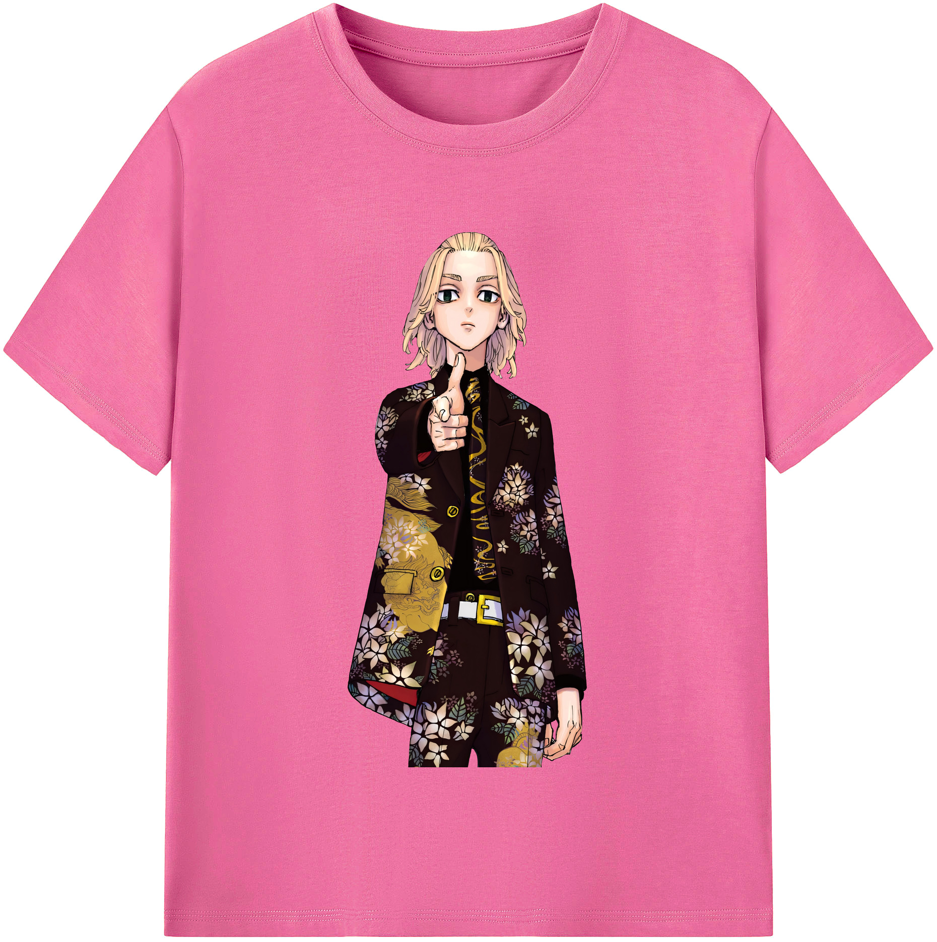 （画像用） 東京リベンジャーズ Tokyo Revengers レディースカジュアルプリントTシャツ（綿100％）